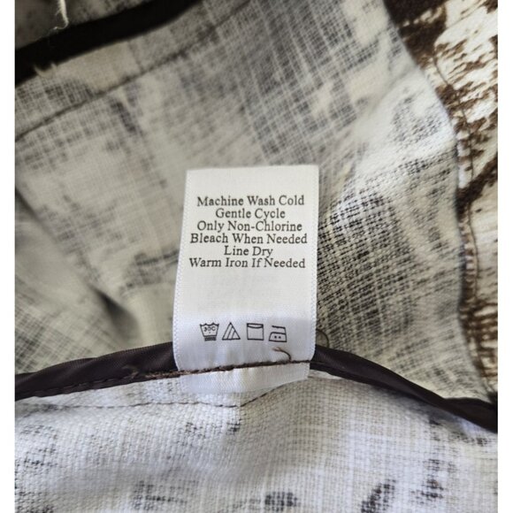 Coldwater Creek Linen Blend Jacket Floral 3/4 Sleeves Round Neck - Picture 7 of 8